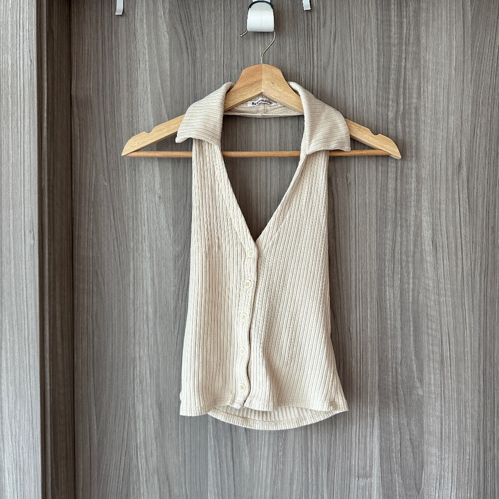 Reformation backless top